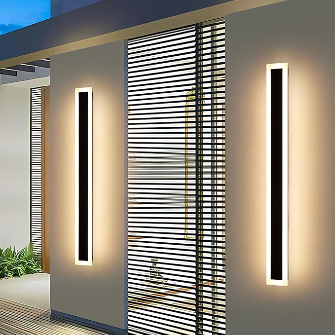 Upgrade Widened 2 Pack LED Outdoor Wall Lights, 57inch Modern Lighting Fixture - Image 7