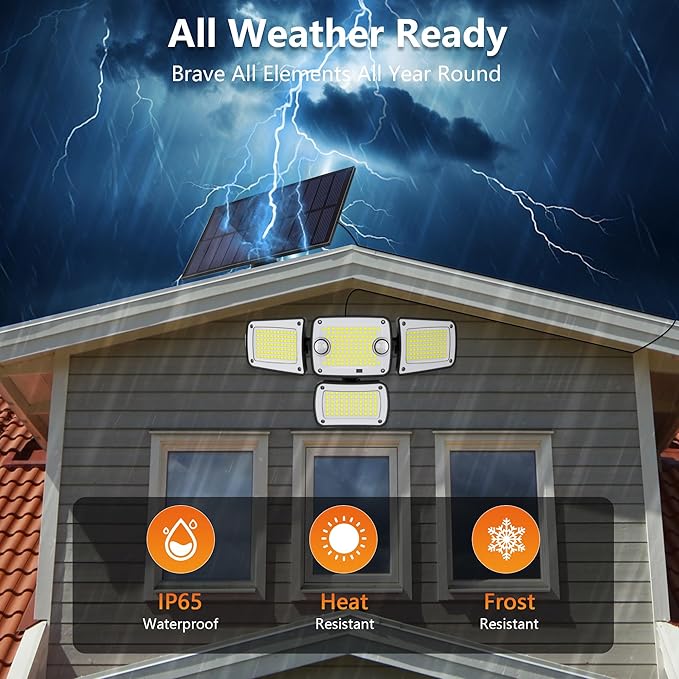 Solar Outdoor Lights, Motion Sensor Security Lights - Image 5