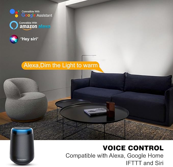 Smart Wall Washer Lights Adjustable Color Temperature 2700K-6500K, 72W 9600lm - Image 4