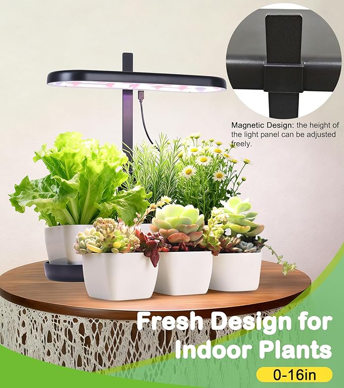 Grow Lights for Indoor Plants, 20W Full Spectrum LED Grow Lamp for Indoor Garden - Image 6