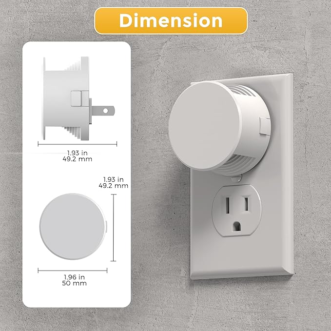 L LOHAS LED Night Lights Plug into Wall, Brightness Adjustable, 3000K Warm - Image 6