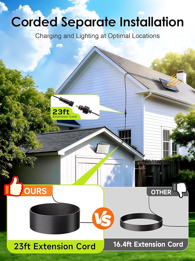 Solar Flood Lights Outdoor, Solar Motion Lights Outdoor, Remote Solar Lights - Image 2