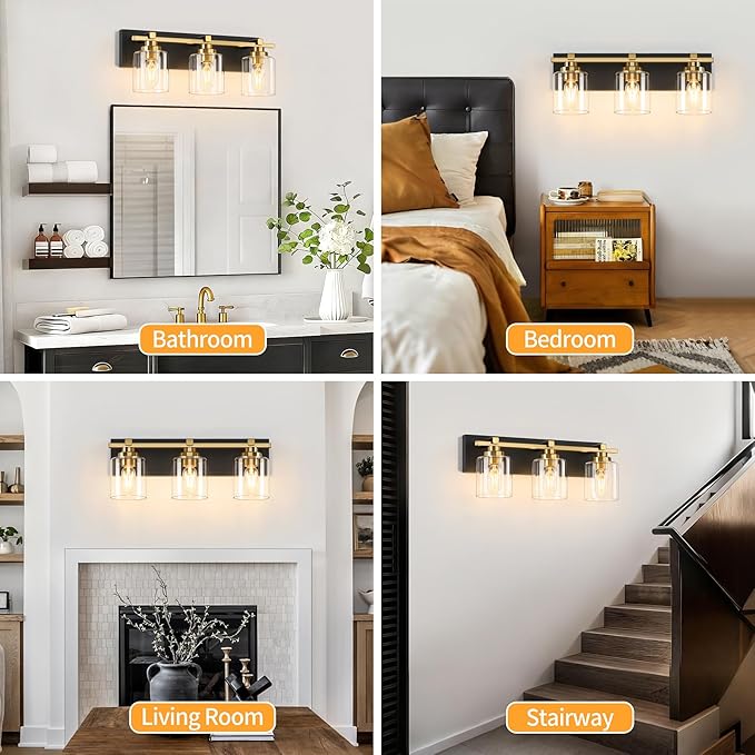 3 Light Modern Bathroom Light Fixtures Over Mirror, E26 Socket - Image 6