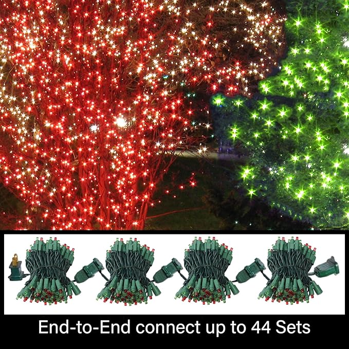 LAMPHOME 100 Count Red and Green - Image 6