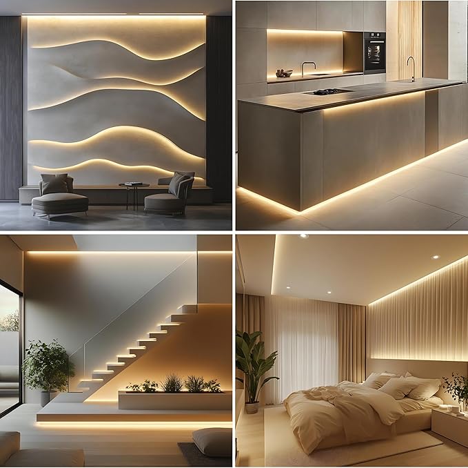 COB LED Strip Lights 3000K Warm White, 24Volt Diffused LED Tape Light - Image 9