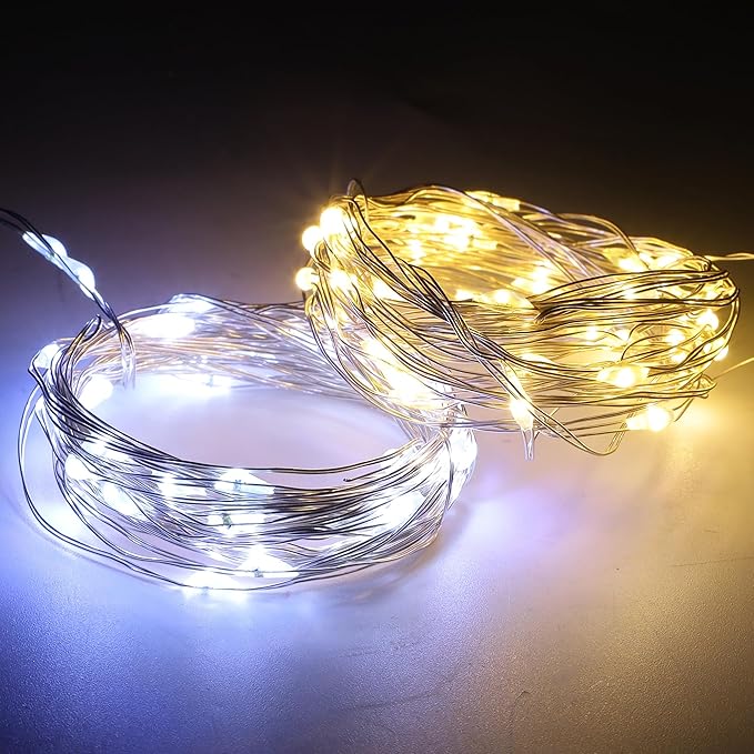 WATERGLIDE 12 Pack Fairy Lights Battery Operated, 7 ft 20 LED Mini String Lights - Image 4