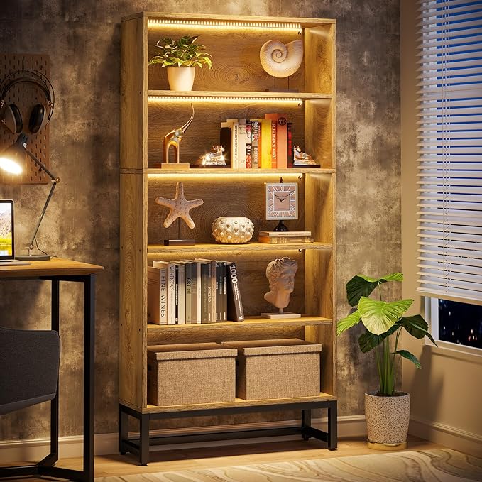 Tribesigns Tall Bookcase and Bookshelf, 70.8" Large Bookcases Organizer by Tribesigns