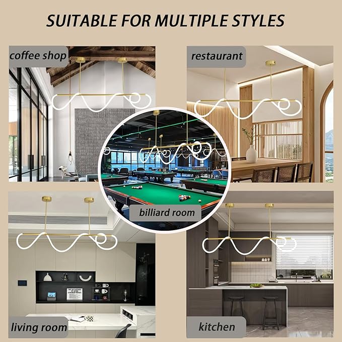 Modern Pendant Lights, Pendant Lights Kitchen Island, Remote Control Dimmable - Image 7