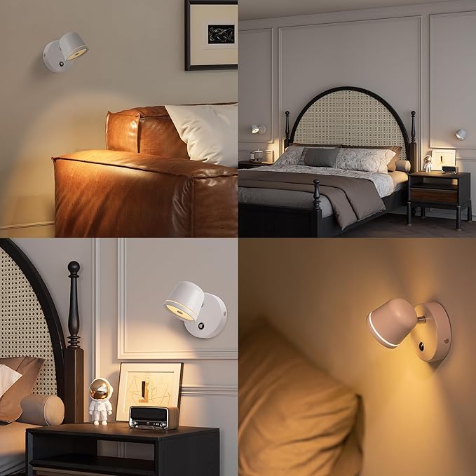 Aisilan Wall Sconce Set of 2, Hardwired Touch Dimmable Wall Light - Image 7