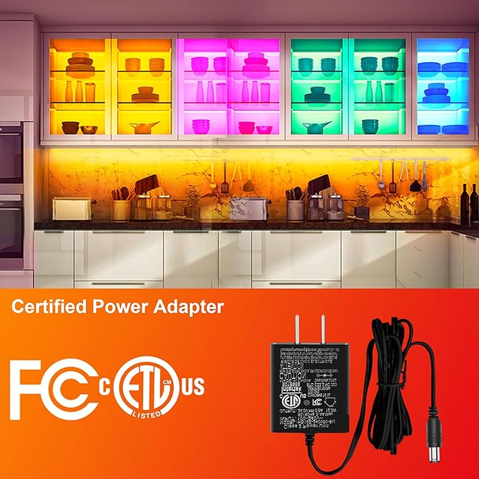 maylit 6 PCS RGB Under Cabinet Lighting Kit, App and Remote Control Led Strip - Image 5