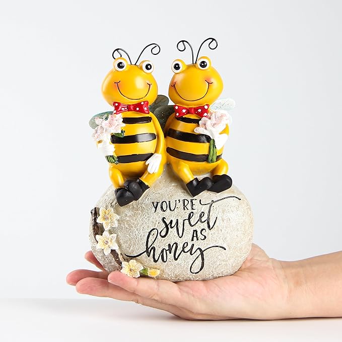 Bee Statue for Garden Decorations Honey Bee Figurine for Outdoor Patio Lawn - Image 3