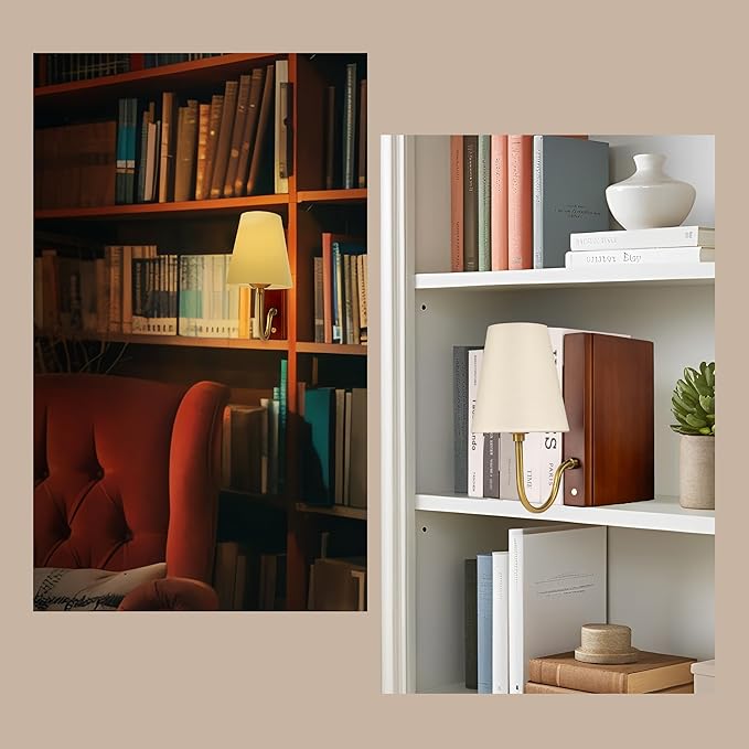 AELS Wooden Bookshelf Lamp - Image 4
