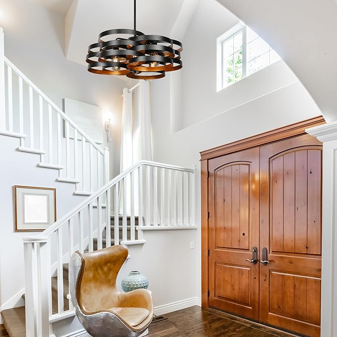 6-Light Modern Farmhouse Chandeliers - Image 4