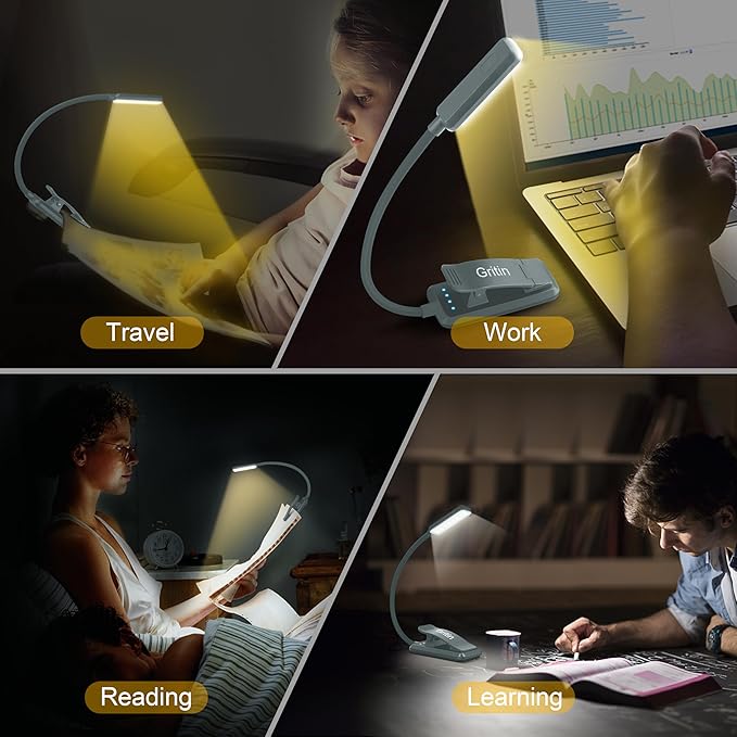 Gritin 9 LED Rechargeable Book Light - Image 7