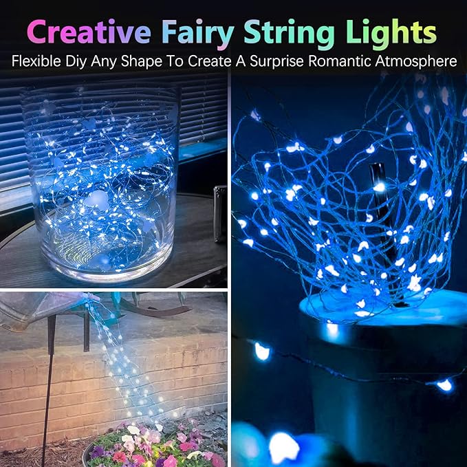 4 Pack 20FT 60LED Christmas Battery Operated Fairy Lights - Image 5