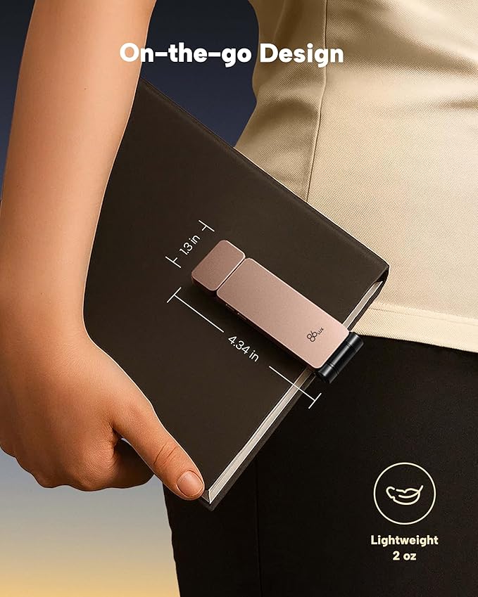 86lux Book Light, Rechargeable Clip-On LED Reading Light - Image 6