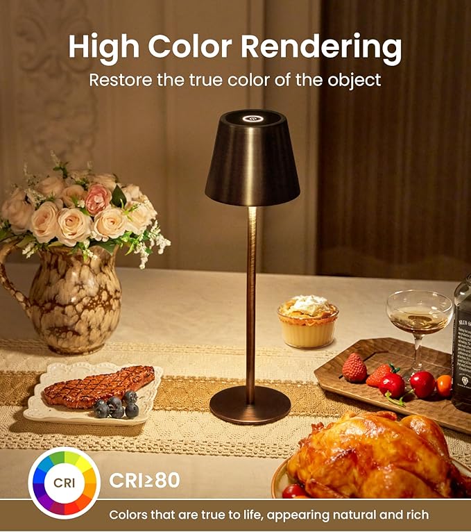 3 Pack Cordless Table Lamp, Portable Battery Operated Lamp - Image 4