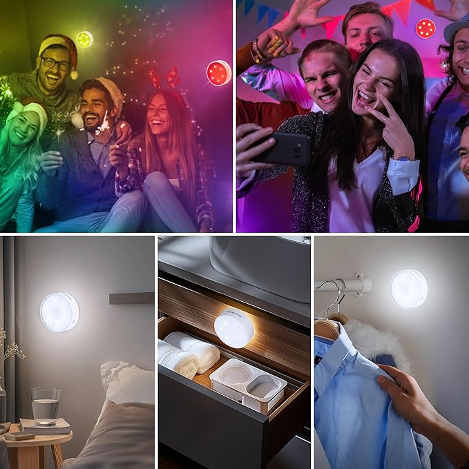 EverBrite Puck Lights With Remote, Rechargeable 2000mAh Linked Sensor Under - Image 9