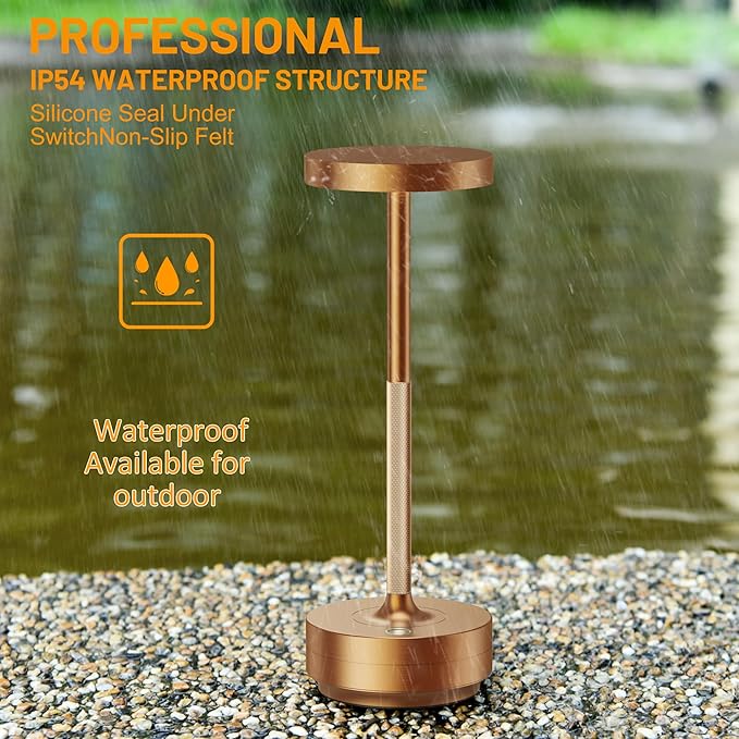 SAKRINGT 2 Pack Rechargeable Cordless Table Lamp - Image 2