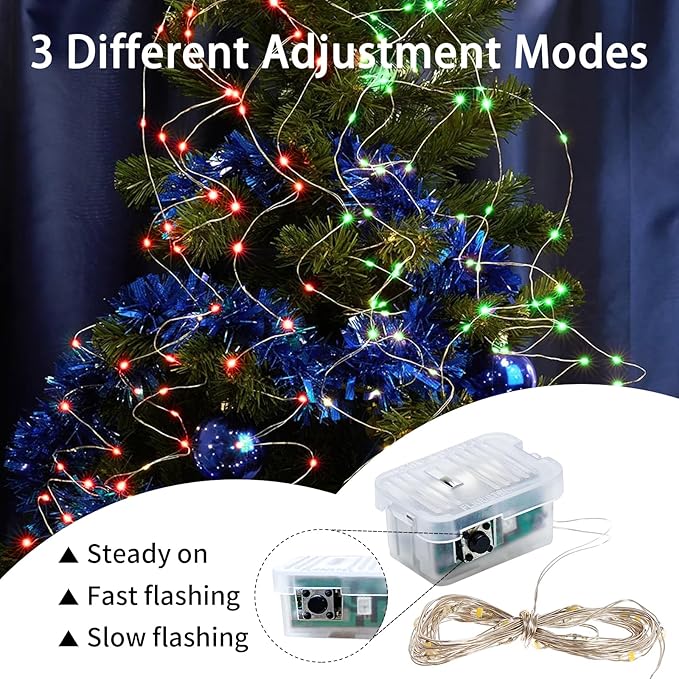 50 Pack Fairy Lights 7Ft 20 LED Twinkle String Lights 3 Modes Battery Operated - Image 4
