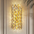 Crystal Wall Sconces, Modern Gold Wall Light Fixtures, Luxury Indoor Wall Lamp by KaiyuanLight