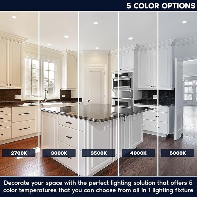 LUXRITE 4 Inch Trimless LED Recessed Lights - Image 2