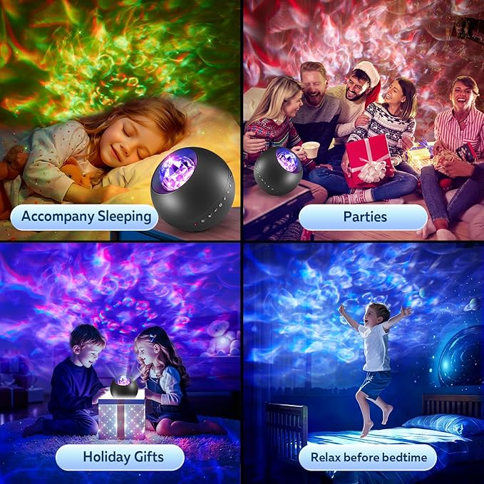 COOLNIGHT Galaxy Light Projector, 210 Light Effects Ceiling Projector - Image 6