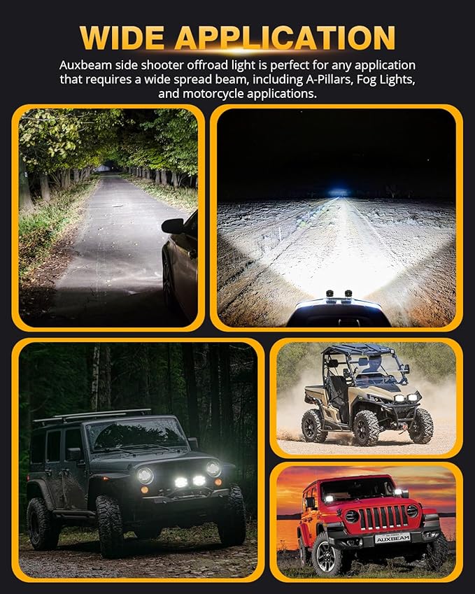 Auxbeam 4" 92W Cube LED Pod - Image 9