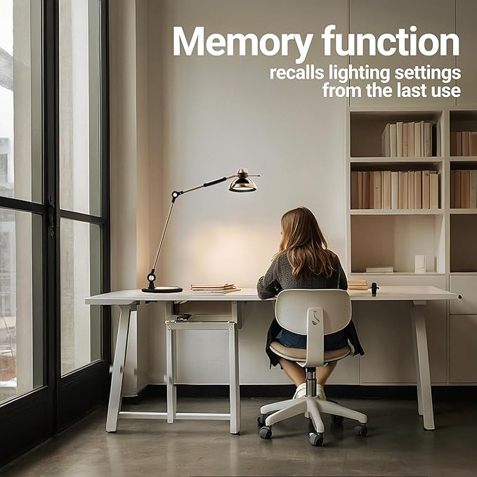 OTUS Desk Lamp for Home Office | Tall LED Architect Desk Light - Image 7