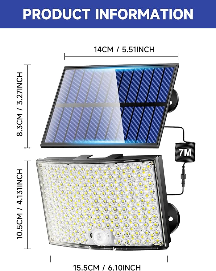 Solar Flood Lights Outdoor, Solar Motion Lights Outdoor, Remote Solar Lights - Image 9