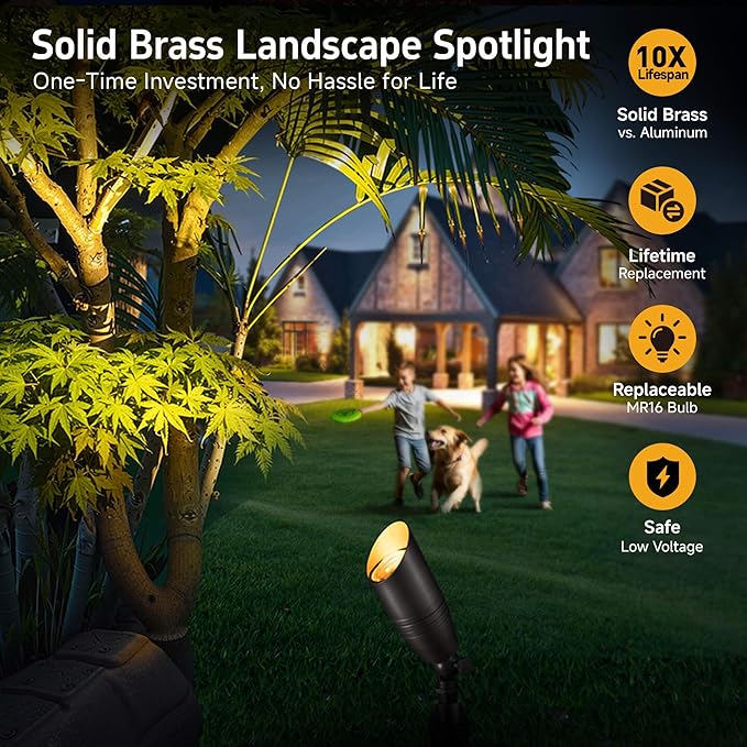Gardenreet Brass Landscape Lighting - Image 2