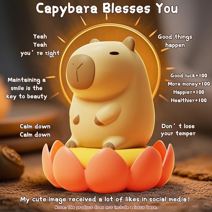 Capybara Night Light for Kids - Image 2