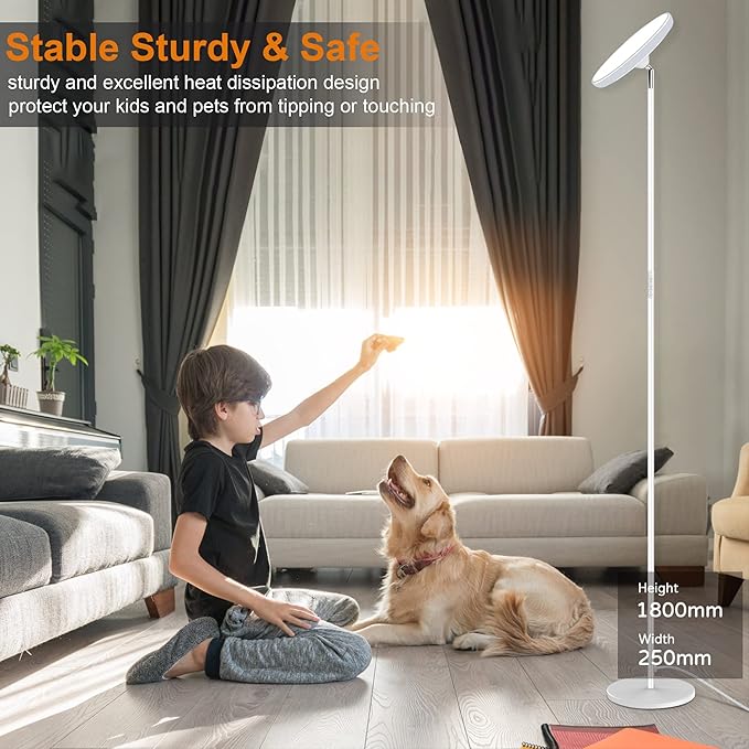 Bright Floor Lamp, 42W 3700LM LED Torchiere Floor Lamps - Image 7