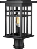zeyu Modern Outdoor Post Light Fixture, 16 Inch Exterior Pole Light, Die-Cast by ZEYU