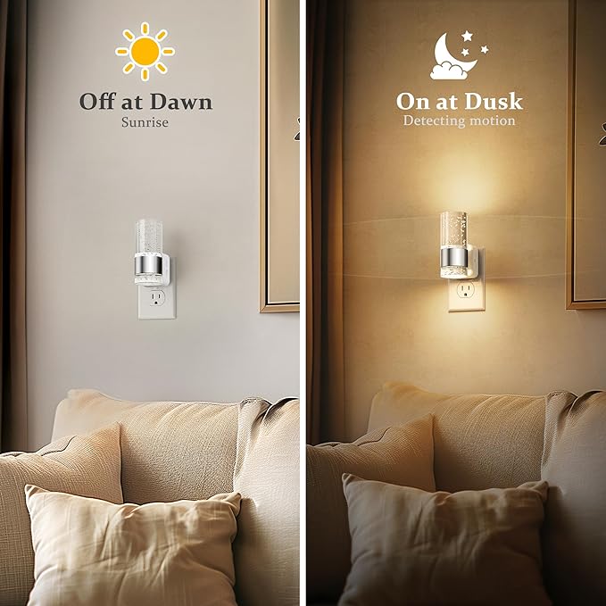 JandCase Night Light, Night Lights Plug into Wall, 3000K Warm White LED - Image 3