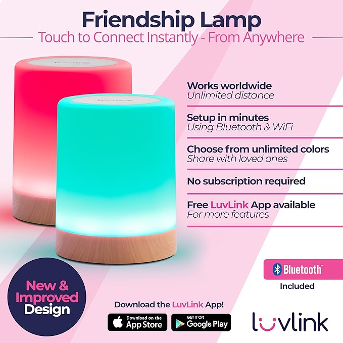 LuvLink Friendship Lamps No Subscription WiFi Touch Lamp - Image 2