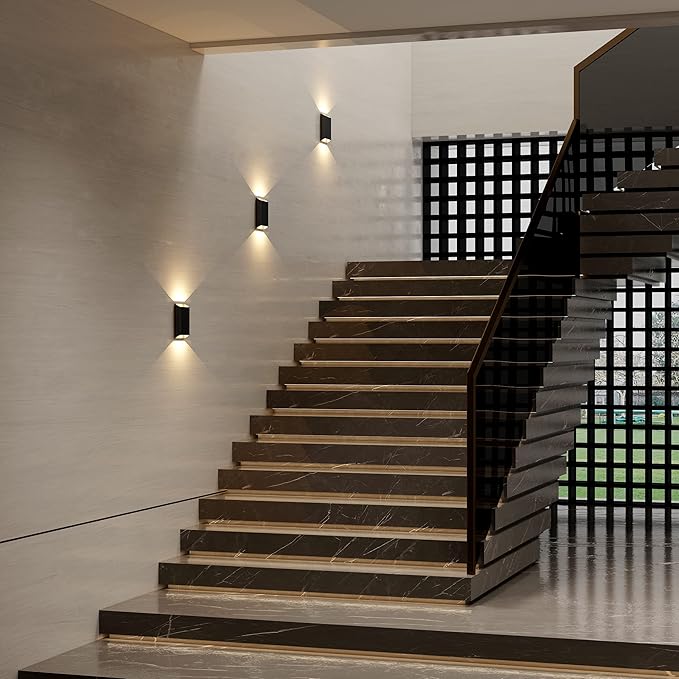 LED Wall Lights Outdoor Wall Sconces Dimmable 15.5W, IP65 Waterproof Porch - Image 3