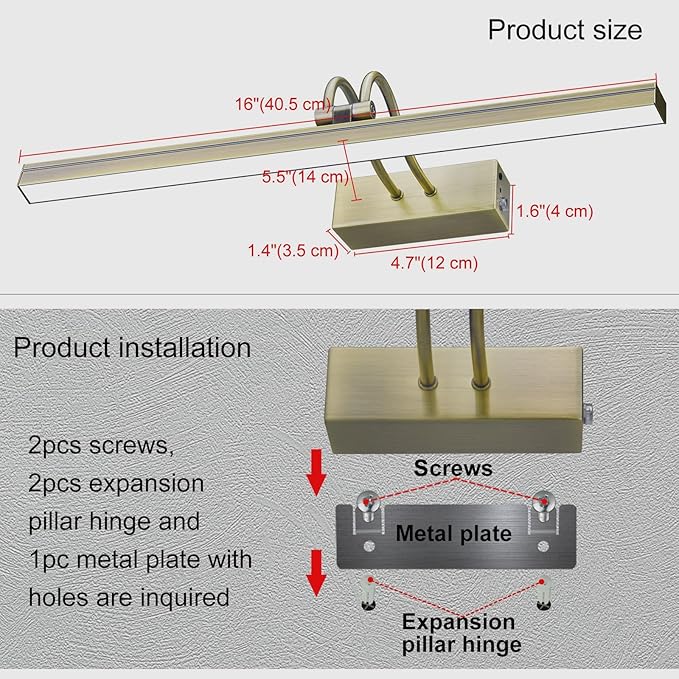 FUNCHDAY Wireless Picture Light, 2 Colors Wall Lights - Image 5
