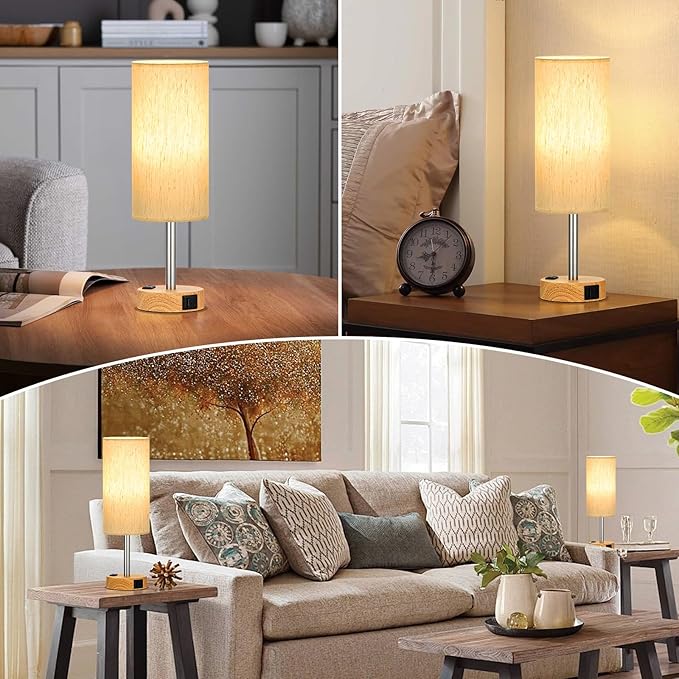 Touch Bedside Table Lamps Set - Image 4