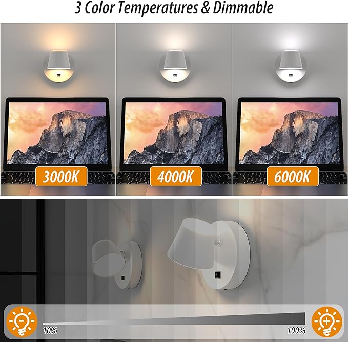 URSOLA Battery Operated Wall Sconce - Image 6