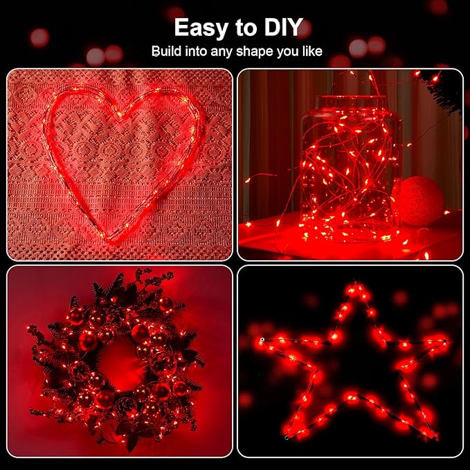 2 Pack 16.4ft Battery Operated String Lights - Image 3