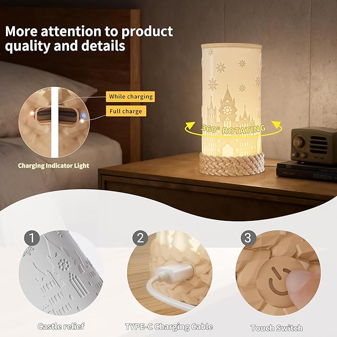 Bedside Table Lamp for Bedroom - Image 4