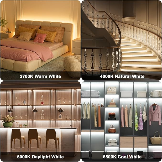 PAUTIX COB LED Strip Light White CCT Tunable 1920LEDs Super Bright, 9.84ft - Image 8