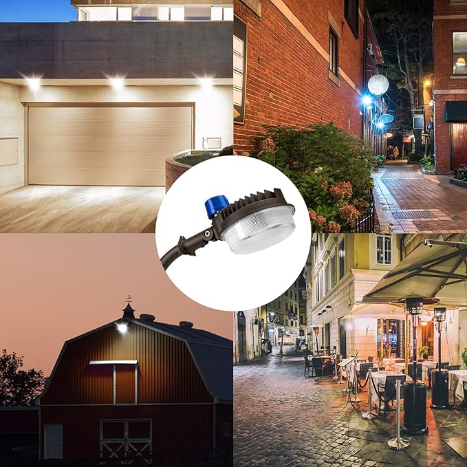 Juyace 18000lm LED Barn Light Dusk to Dawn Outdoor Lighting 120W 5000K Daylight - Image 5