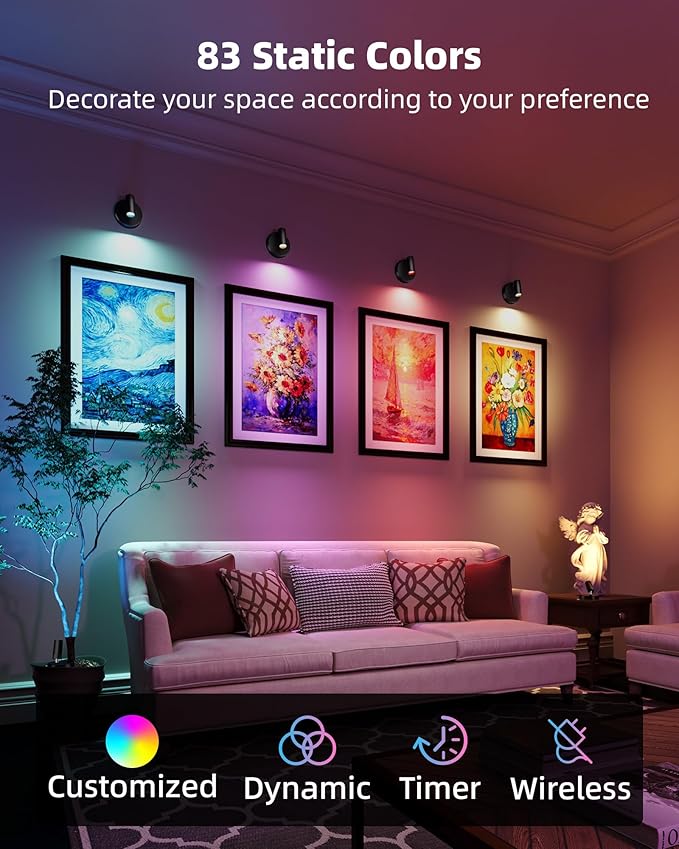 EZVALO RGB Spotlights Indoor - Image 3