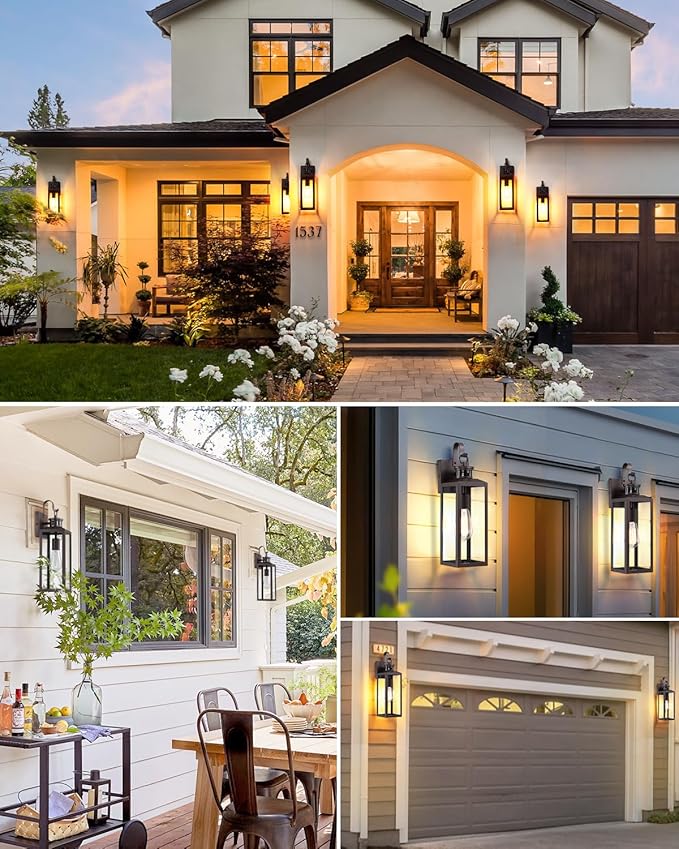 17'' Motion Sensor Outdoor Lights Wall Mount, Dusk to Dawn Exterior Light - Image 9