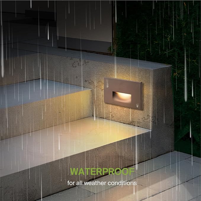 ASD LED Recessed Step Light Fixture, Outdoor & Indoor Tread Lighting | 3CCT - Image 6