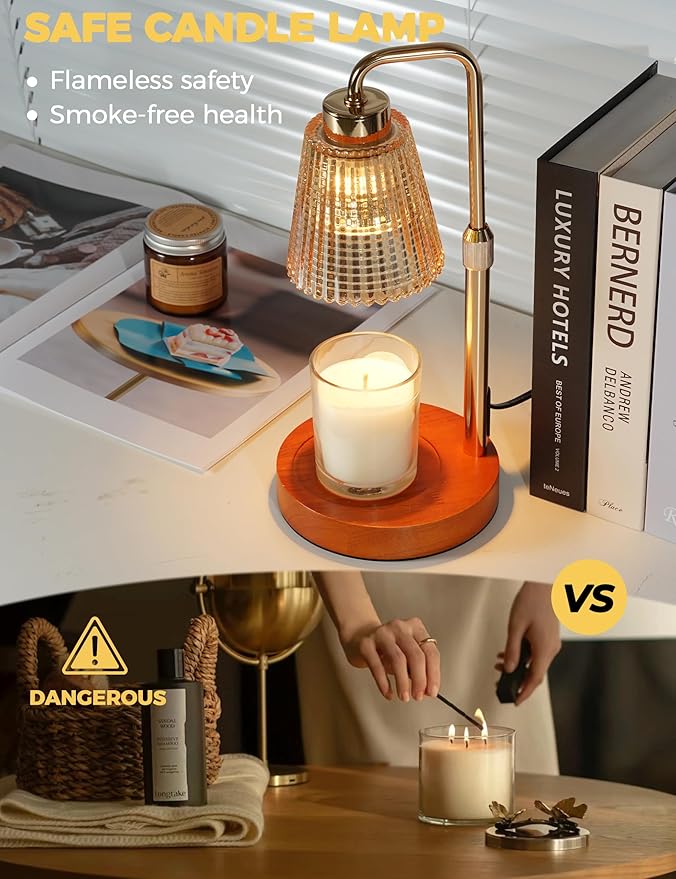 Candle Warmer Lamp with Timer Dimmable, Birthday Gifts - Image 2