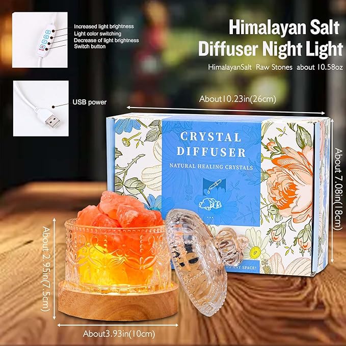 Runyangshi Himalayan Salt Lamp Night Light - Image 4