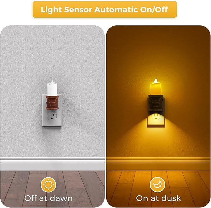 L LOHAS LED Night Light, Flameless Candle Night Light - Image 5